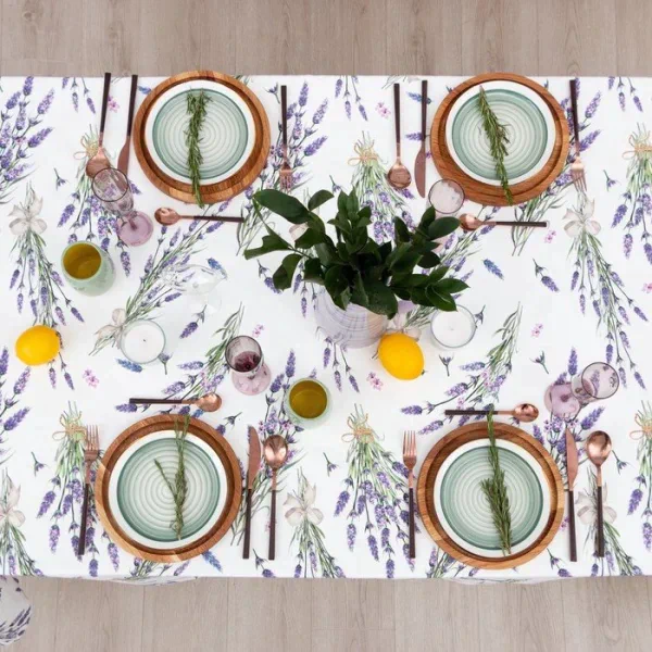 Скатерть "Этель" Lavender 149х220см, 100% хл, саржа 190 г/м2