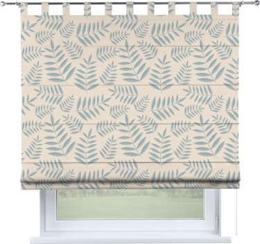 Римская штора на петлях «Веточка с листочками»