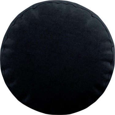 Подушка круглая «Кортин» канвас тёмно-синий