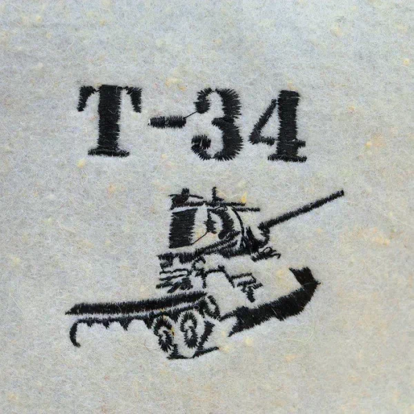 Шапка для бани "Т-34", войлок, белая
