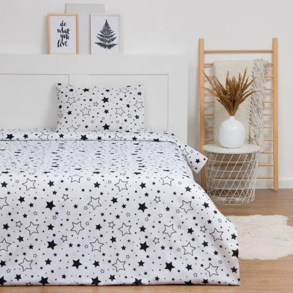 Постельное бельё LoveLife 1.5 сп «Звезды» (вид 3) 147х210, 150х215, 50х70-1 шт, 100% хлопок, бязь 120г/м2