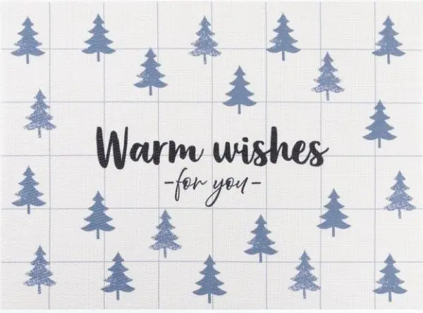 Новогодняя салфетка на стол Warm wishes, 40х29 см