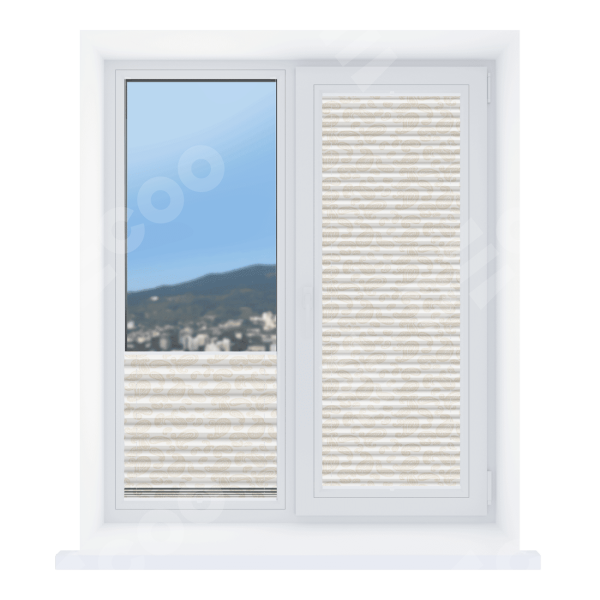 Штора плиссе ткань Раджа бежевый