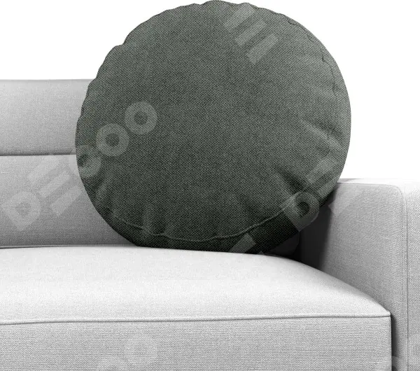 Подушка круглая Cortin cotton блэкаут серый