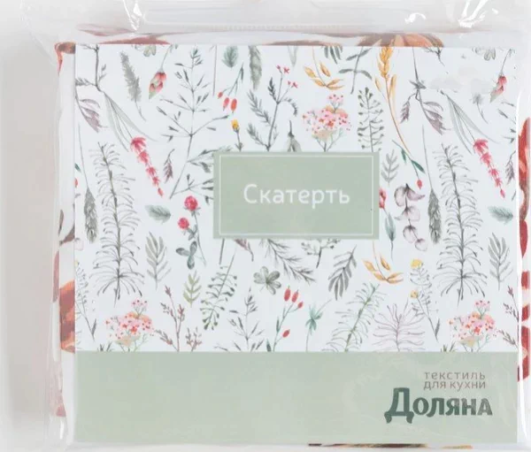Скатерть Доляна «Летние цветы» 145х300 см, 100% п/э