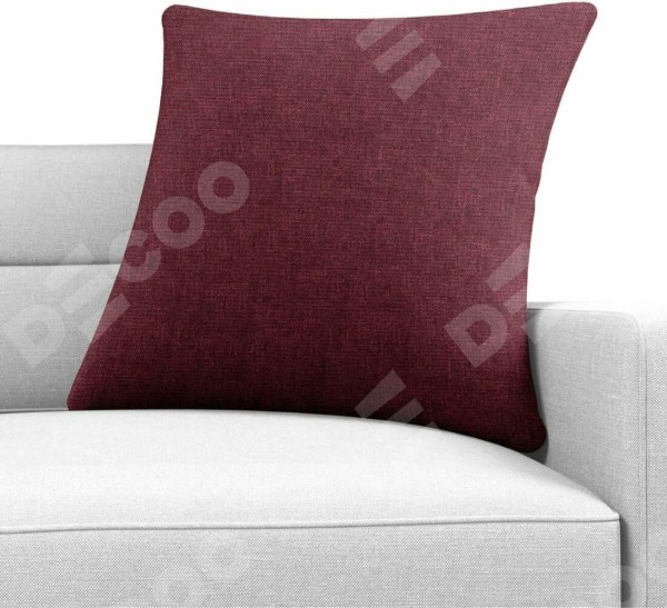 Подушка Cortin лён кашемир цвет бордовый