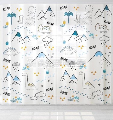 Комплект тюлей "Этель" Dinoparty 145*260 см-2 шт, 100% п/э, 140 г/м2