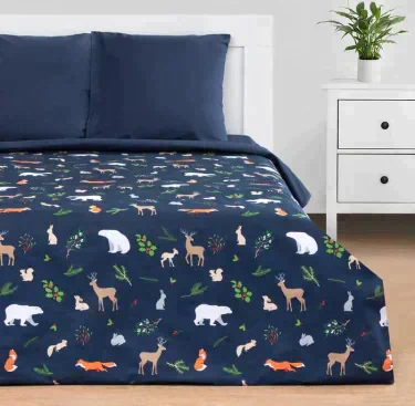 Постельное белье "Этель" Дуэт Winter animals 143*215 см - 2 шт, 240*220 см, 70*70 см - 2 шт