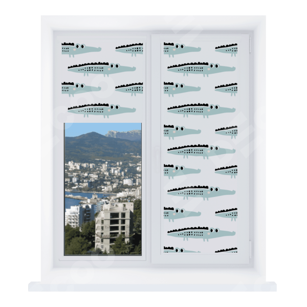 Рулонная штора Уни 2 с принтом Мистер Крок