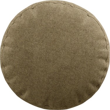 Подушка круглая «Кортин» лён димаут тёмно-бежевый