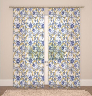 Фототюль «Новый год» 145х260 см-2 шт