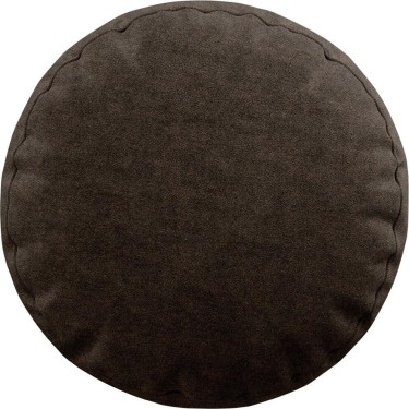 Подушка круглая «Кортин» твид блэкаут тёмно-коричневый