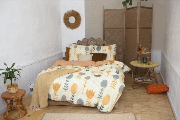Постельное бельё «Этель» 1.5 сп Autumn flowers 143*215 см, 150*214 см, 70*70 см - 2 шт