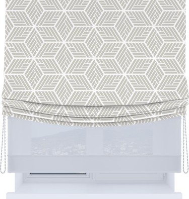 Римская штора «Кортин», день-ночь с мягкими складками, «Элемент»