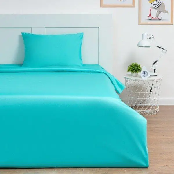 Постельное бельё Этель 1,5 сп "Mint" 143х215 см, 150х214 см, 50х70 см -1 шт, 100% хлопок, сатин