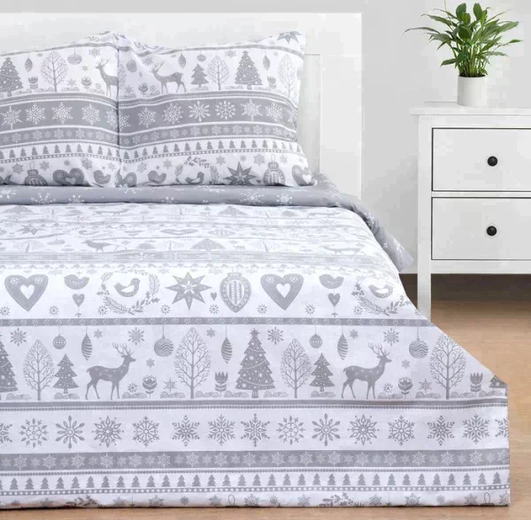 Постельное белье "Этель" 1.5 сп Скандинавский 143*215 см, 150*214 см, 70*70 см - 2 шт