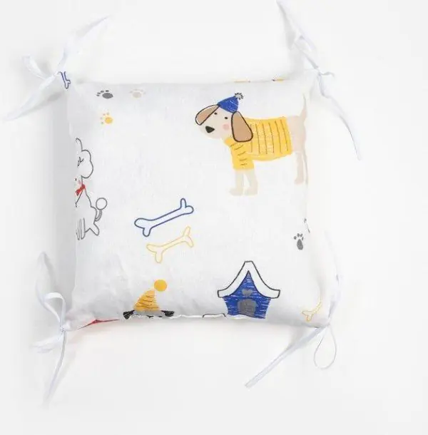 Бортики в кроватку Крошка Я "My doggy" (35х35 см - 8 шт), 100% хлопок