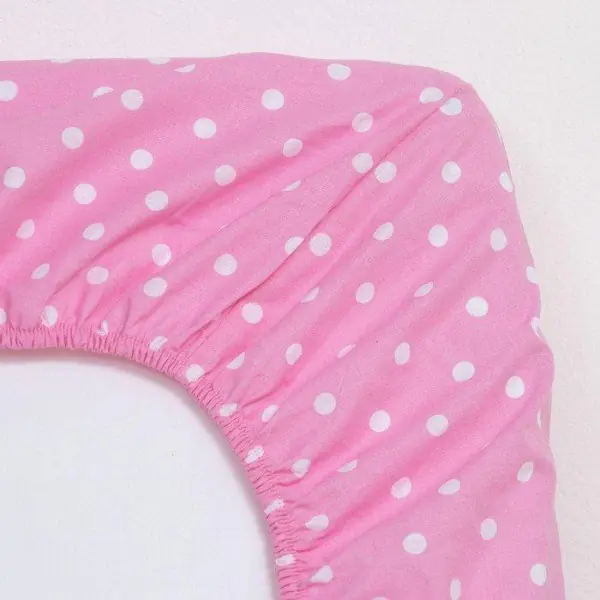 Простыня на резинке Этель 160*200*25 см, Pink style, 100% хлопок, поплин, 125 г/м²