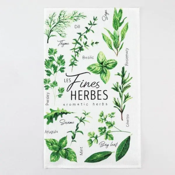 Набор кухонных полотенец Доляна Fines herbes, 35х60см-2шт, 100% хл