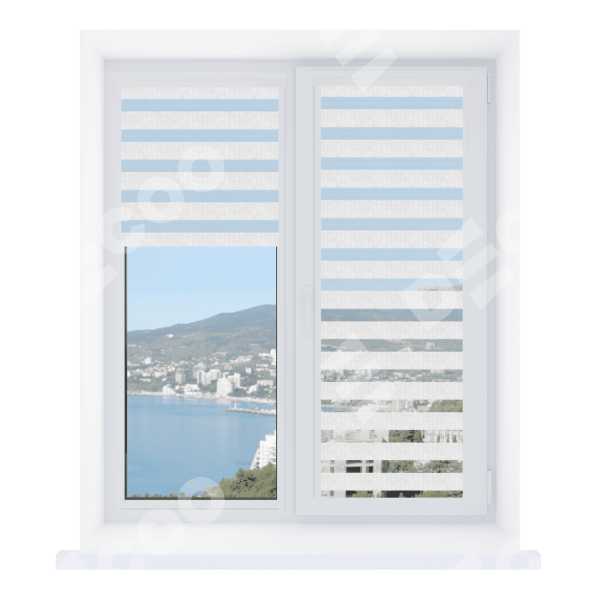 Рулонная штора День-ночь Уни 2 Barcelona белый