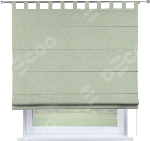 Римская штора на петлях «Кортин», ткань блэкаут однотонный, светло-серый