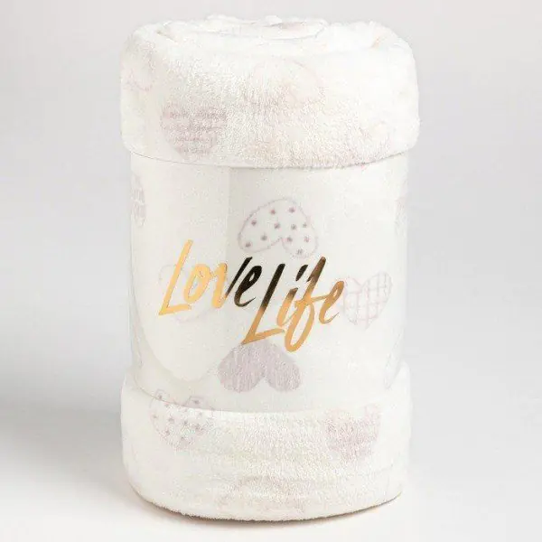 Плед LoveLife Love 180*200 см,100% п/э, велсофт 280 гр/м2