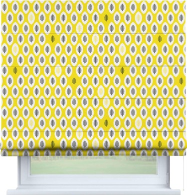 Римская штора «Кортин» для проема «Солнечные листья»