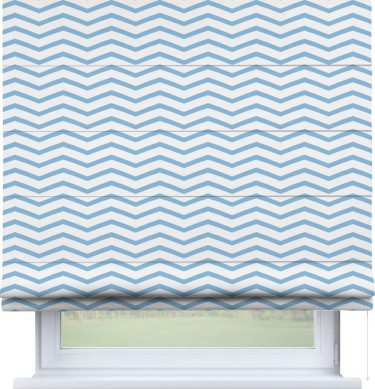 Римская штора «Кортин» для проема «Зигзаг мелкий»