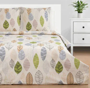 Постельное бельё "Этель" 2 сп Foliage 175*215 см, 200*220 см, 70*70 см -2 шт, бязь