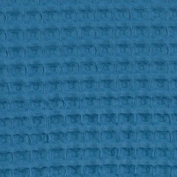 Полотенце вафельное банное Этель "Boho" 67*140 см, цв. синий, 100% хл, 290 гр/м2