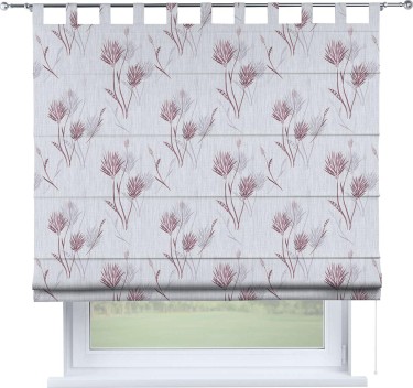 Римская штора «Кортин» на петлях «Полевые травы серый»