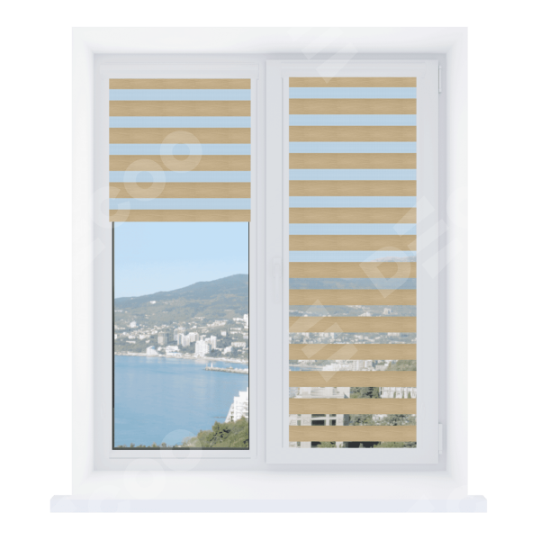 Рулонная штора День-ночь Уни 2 Lavander бежевый