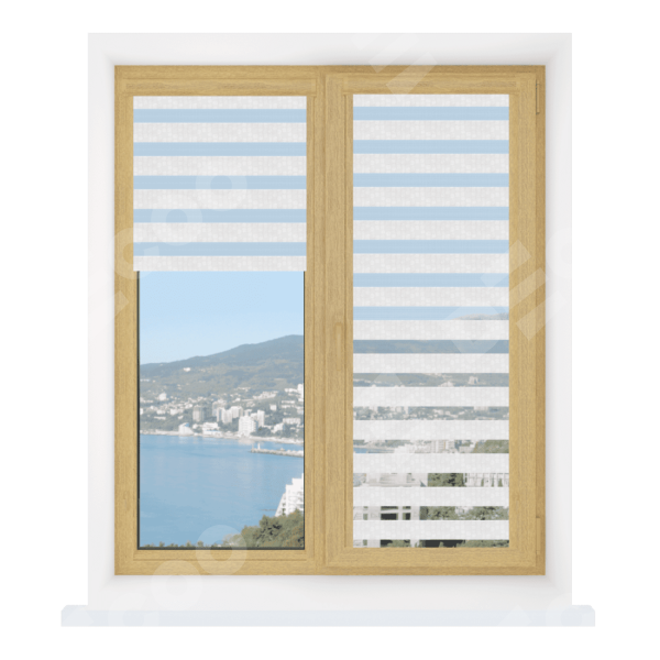 Рулонная штора День-ночь Уни 2 Barcelona белый