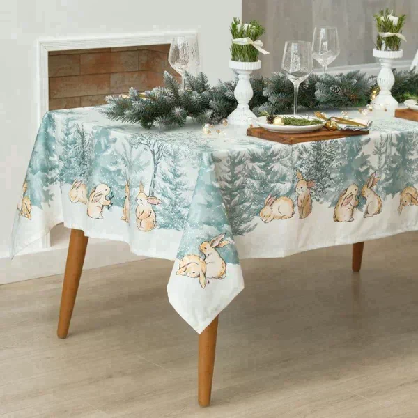 Скатерть "Этель" Winter mood 150х110+/-2 см с ГМВО, 100% хл, саржа 190 г/м2
