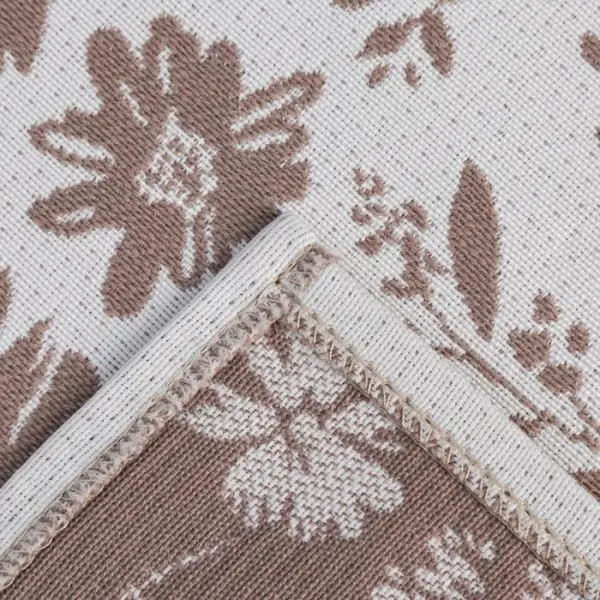 Салфетка "Этель" Flowers brown 30х45 см вид 2, 35% хл 65% пэ, 370 г/м2