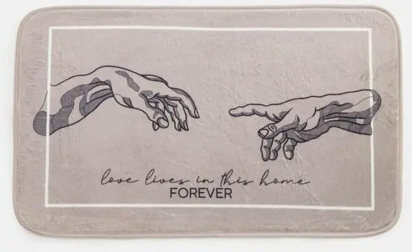 Коврик для ванной Этель "Forever", 80х50 см, велюр