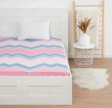 Простыня на резинке LoveLife 180*200*25см, "Палитра", 100% хлопок, сатин, 125г/м²