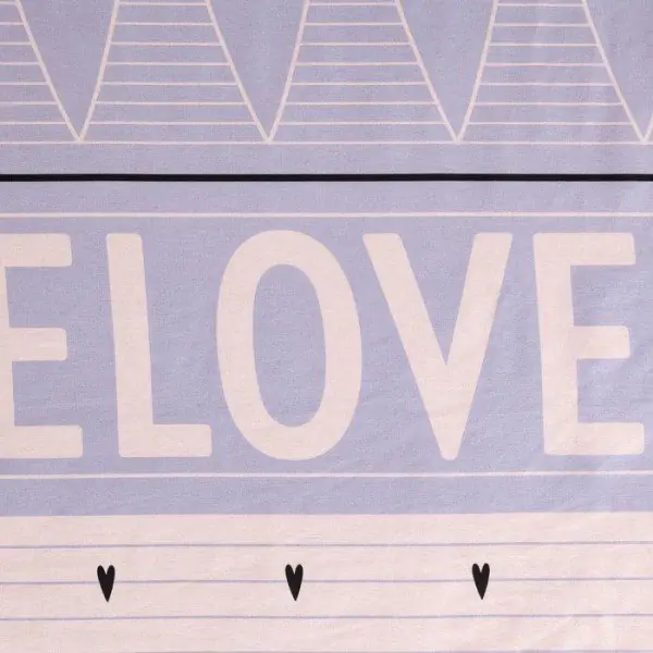 Постельное бельё «Этель» евро Violet love 200*217 см, 240*220 см, 70*70 см - 2 шт