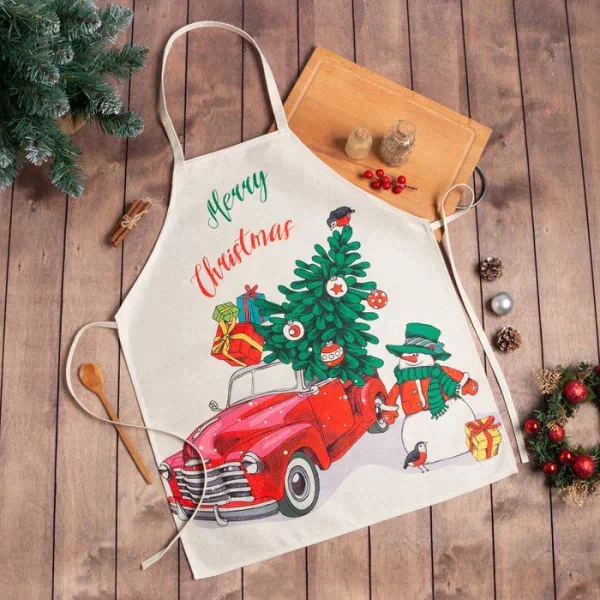 Фартук Этель "Merry Christmas", 54*68 см,  70% хл, 30% лён