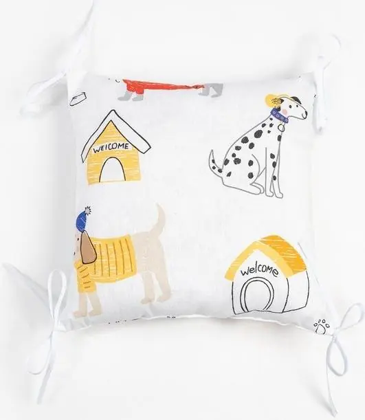 Бортики в кроватку Крошка Я "My doggy" (35х35 см - 8 шт), 100% хлопок