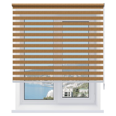 Рулонная штора День-ночь Savana светло-коричневый