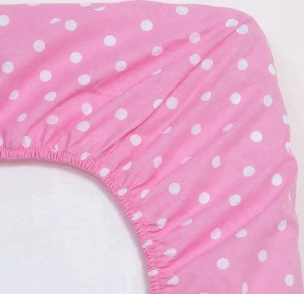 Простыня на резинке Этель 180*200*25 см, Pink style, 100% хлопок, поплин, 125 г/м²